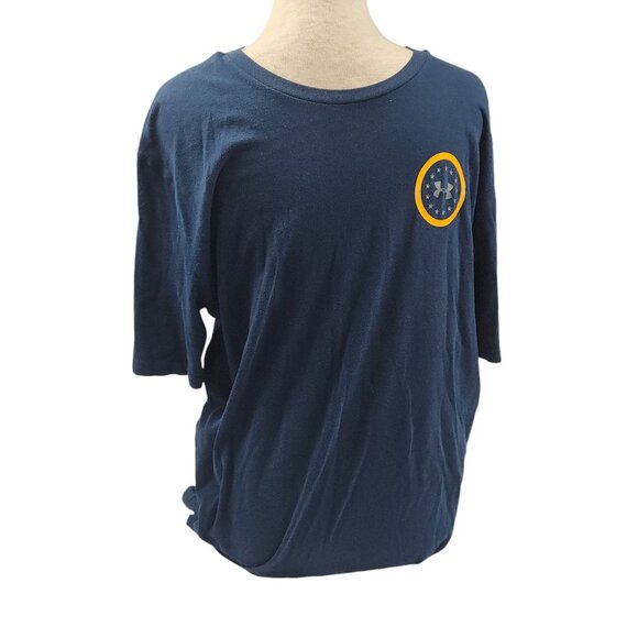 Under Armour Other - Under Armour Mens HeatGear Loose Fit T-Shirt "By Sea" Navy Blue Size L